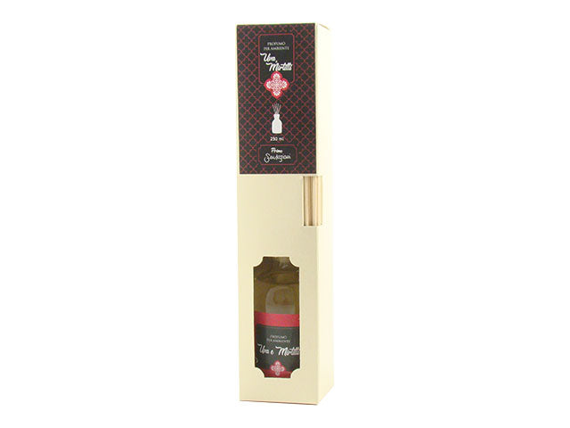 Diffusore con bacchette uva e mirt.250ml ambuva250