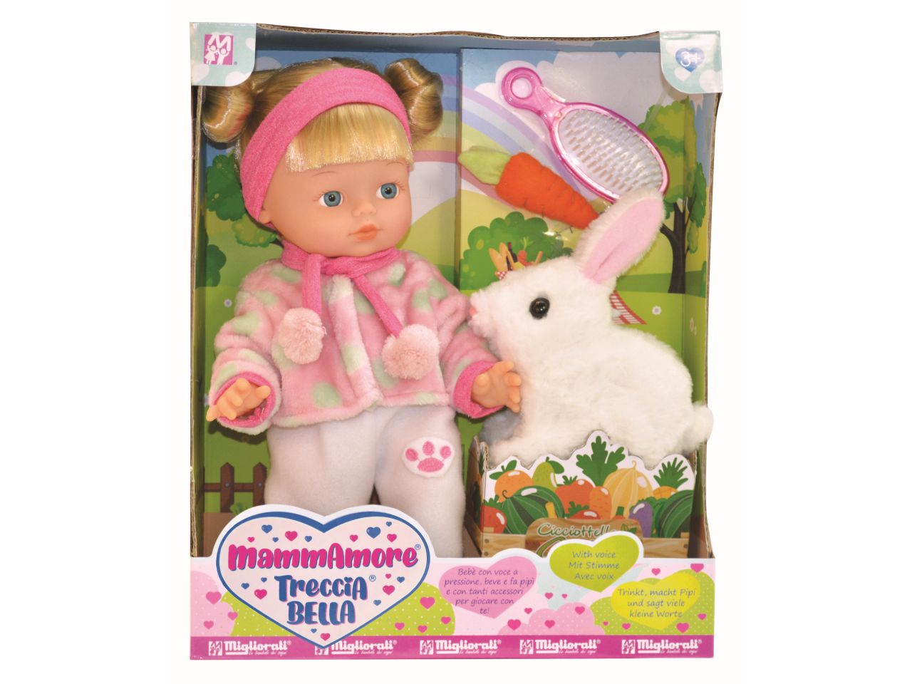 Bambola treccia bella rabbit
