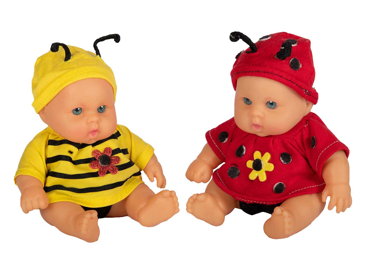 Bambola cicciottini ape e coccinella