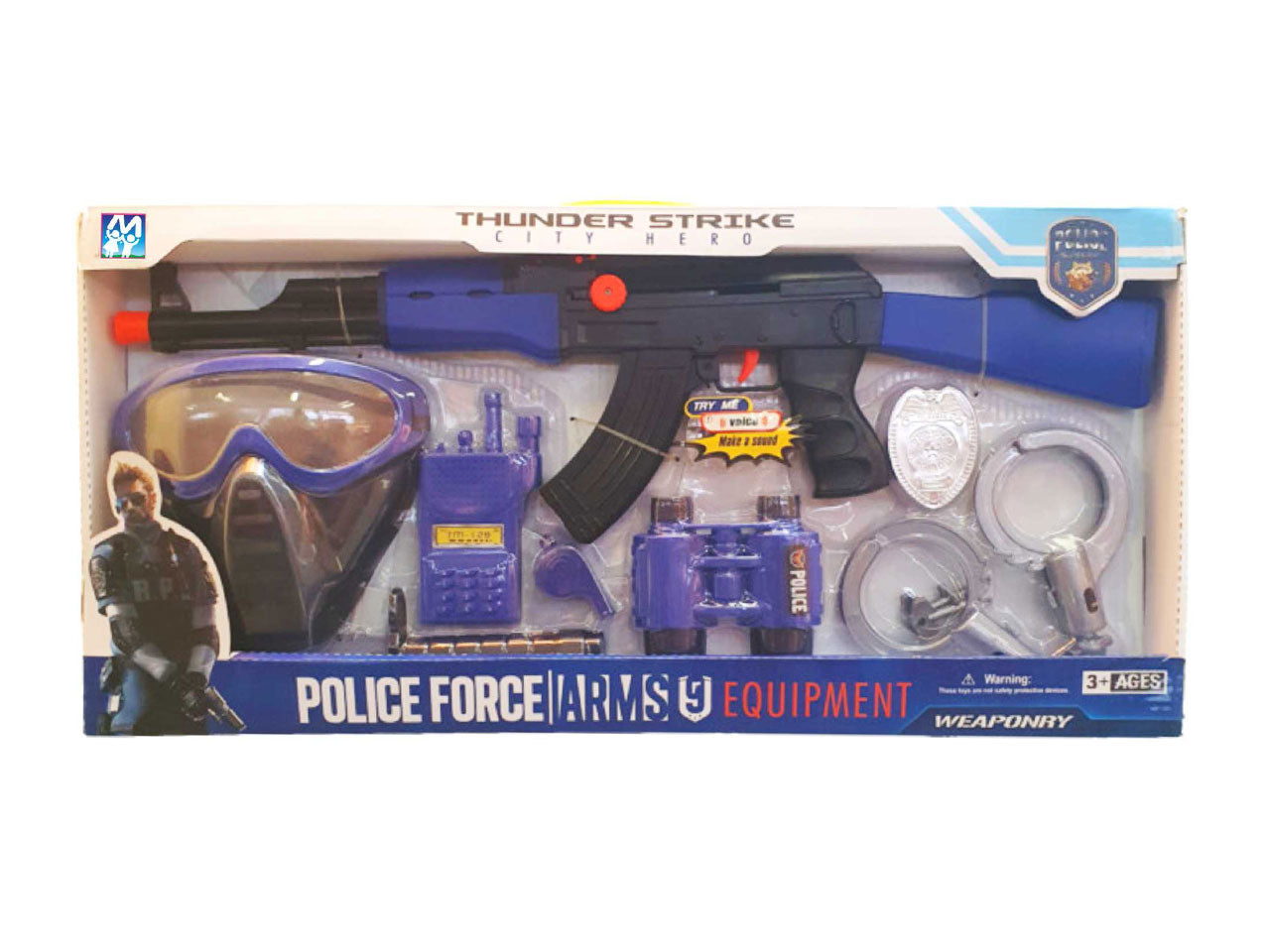 Police force arms scatola