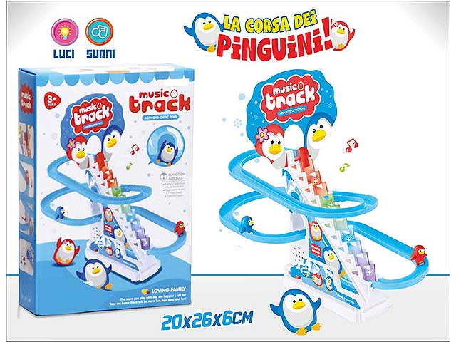 Pista pinguini luci e suoni