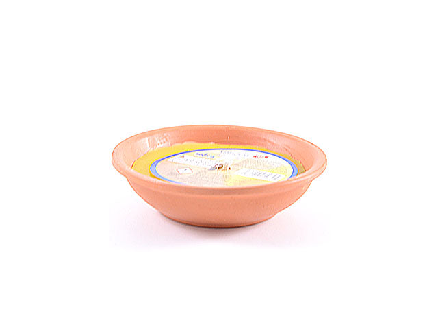 Citronella in coccio, di cera e terracotta 11,5 cm, stoppino in cotone, fragranza citronella - Rilux