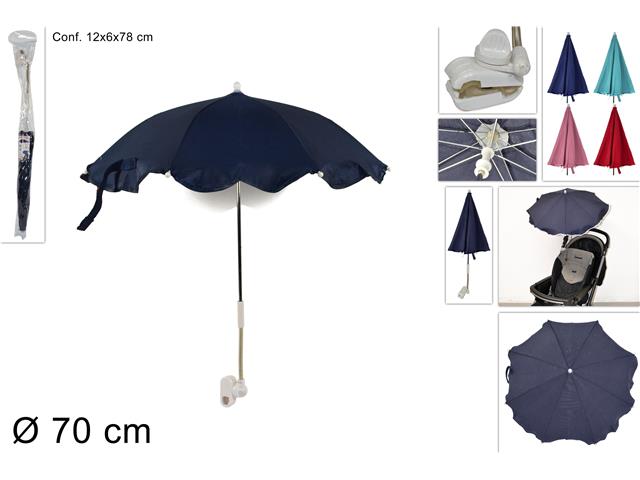 Ombrello parasole diametro 70cm