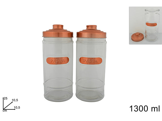L.rame barat. vetro 1300ml 2 pezzi cm000825