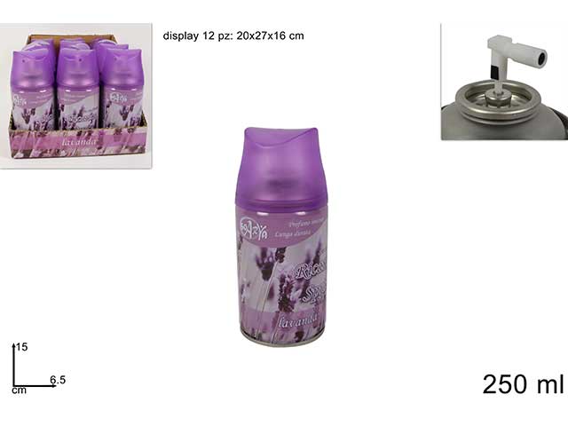 Ricarica spray deodorante 250ml lavanda
