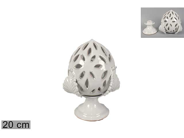 Pumo 20cm ceramica bianco