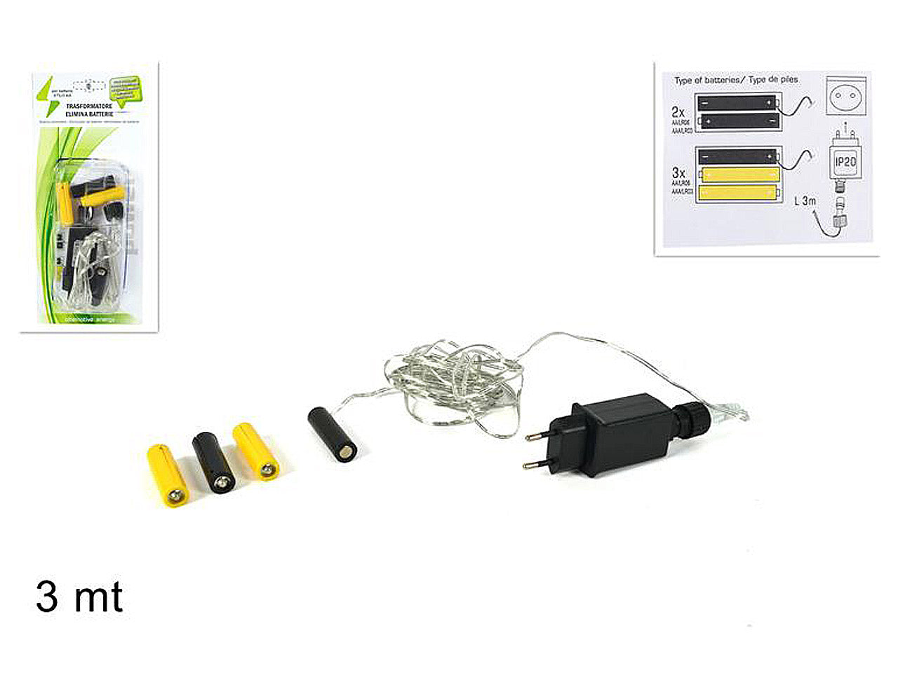 Alimentatore sost.batterie stilo aa cm0