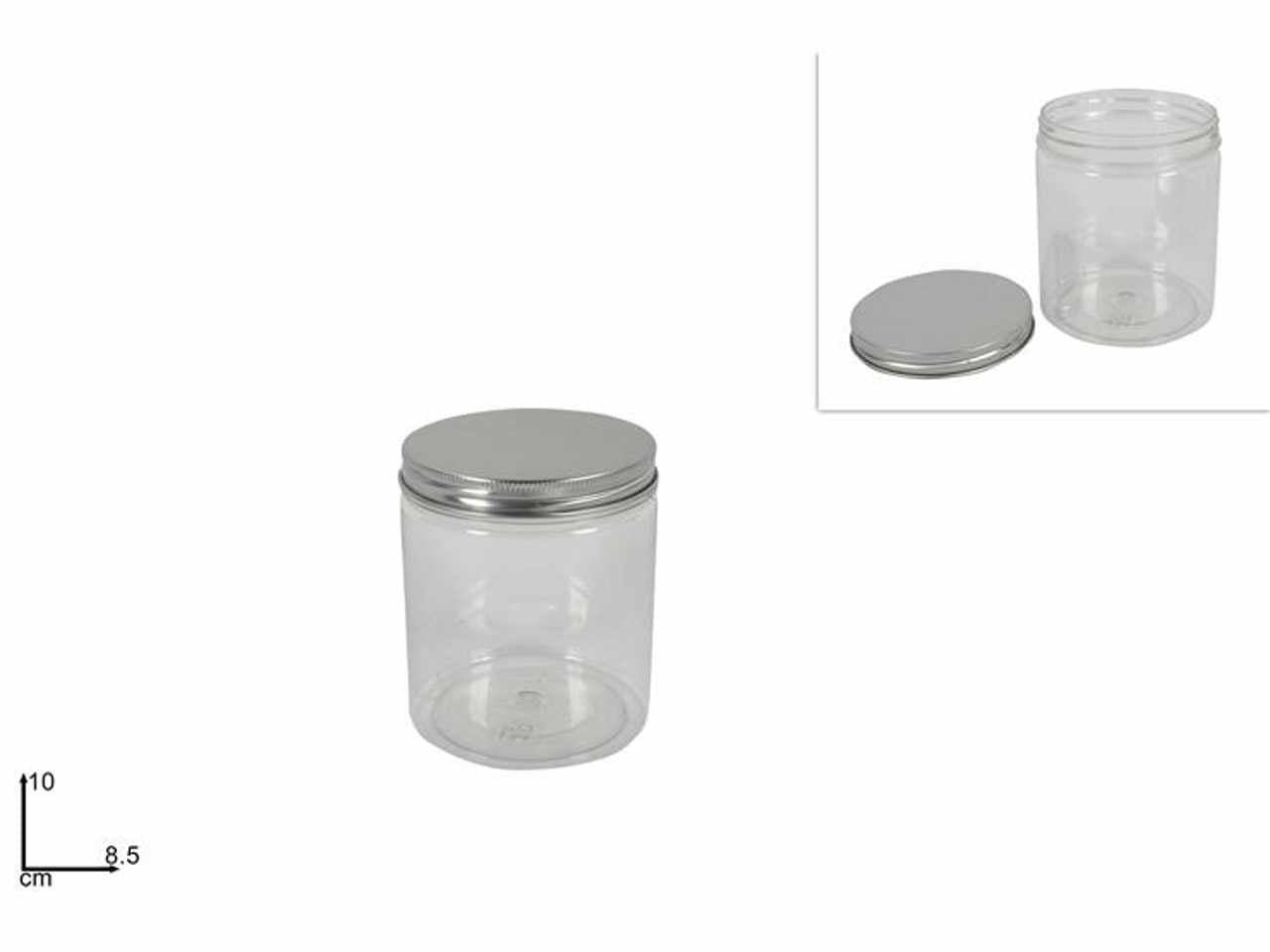 Barattolo plastica 8,5x10cm ro007506