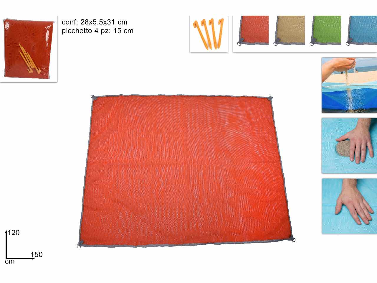 Telo mare antisabbia 120x50