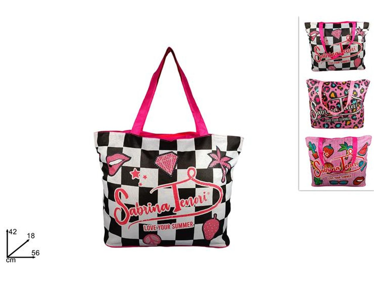 Borsa mare fantasia love your summer