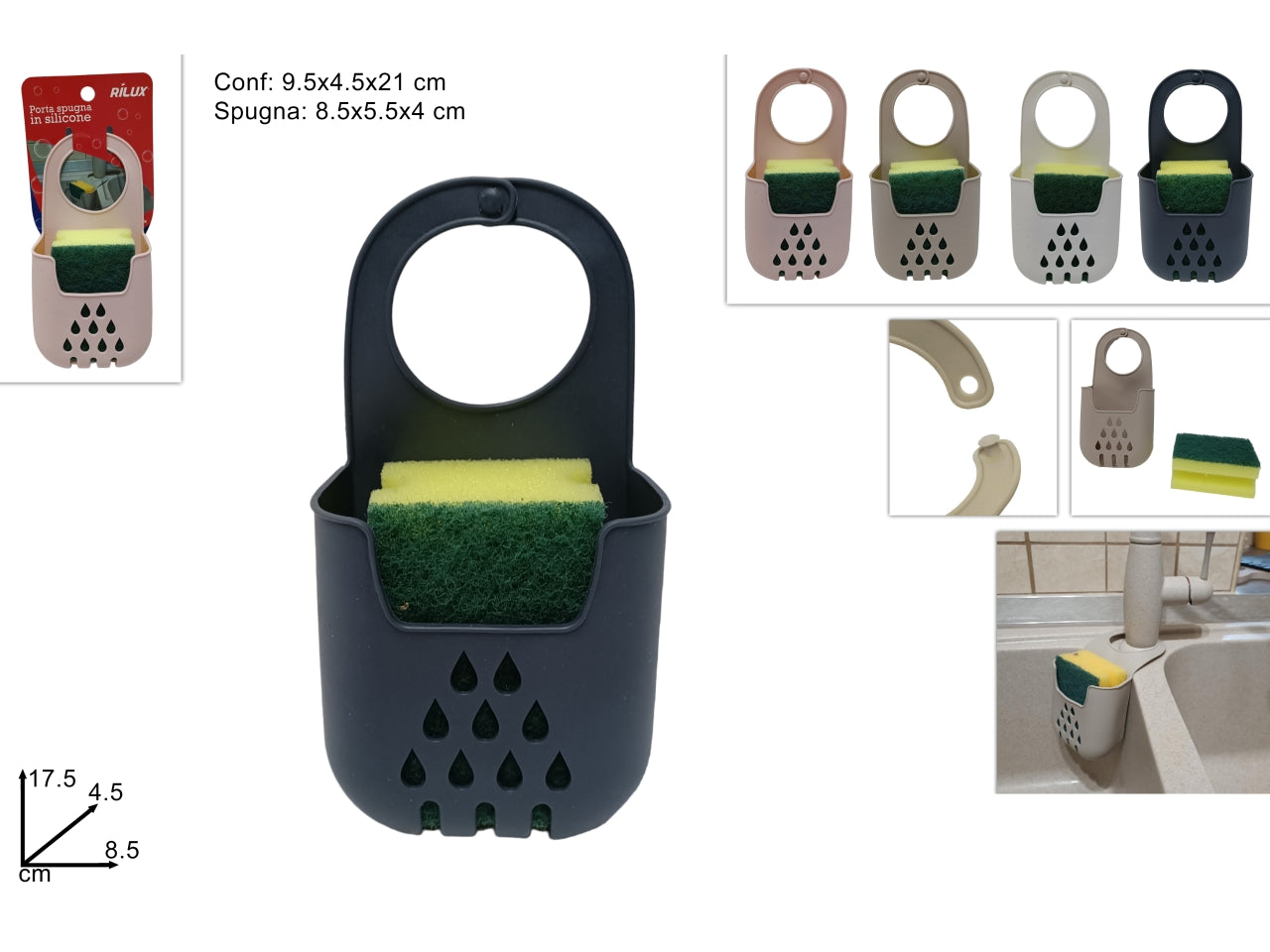 Porta spugna in silicone