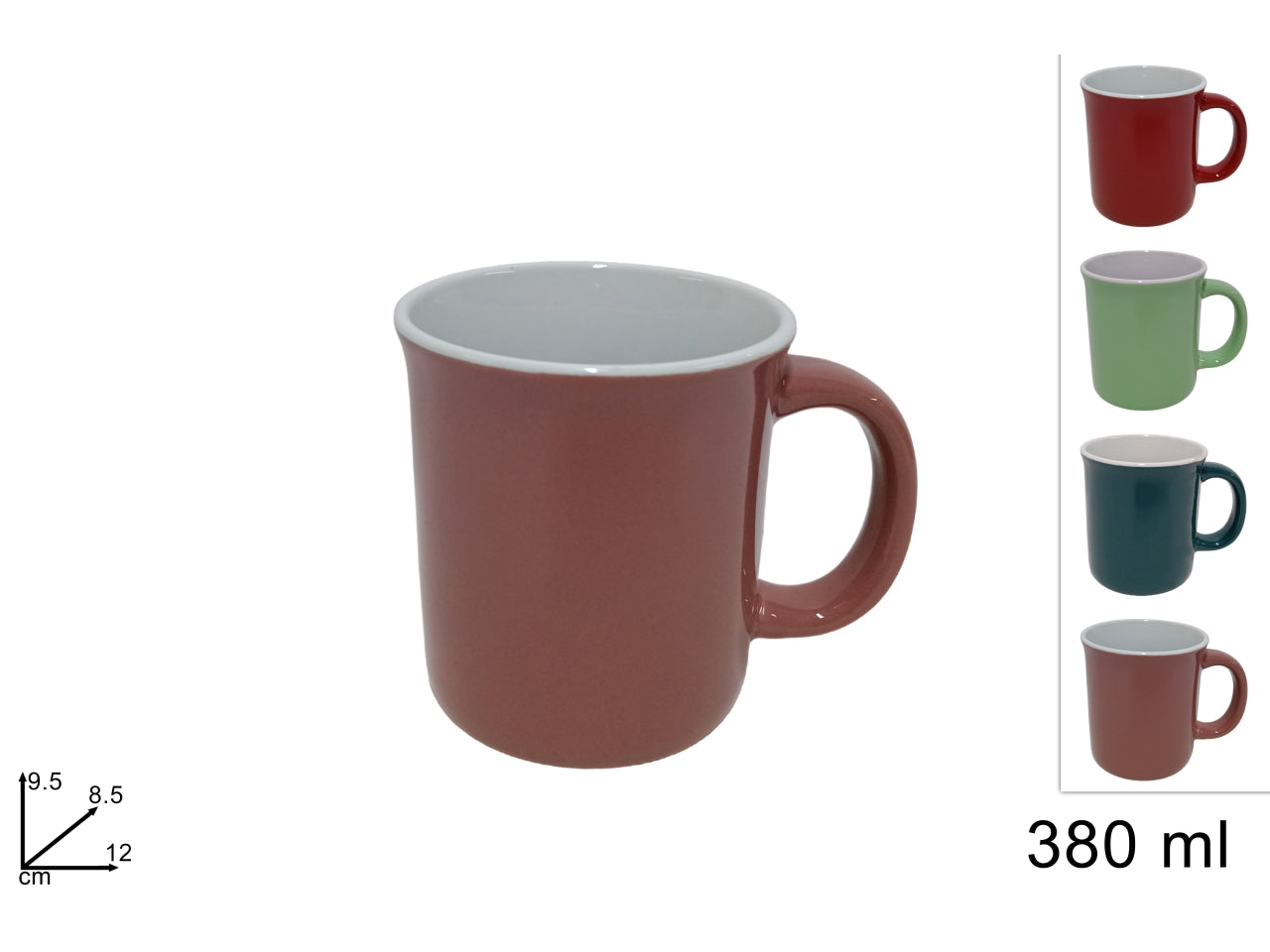 Tazzone mug 380ml - disponibile in 4 colori