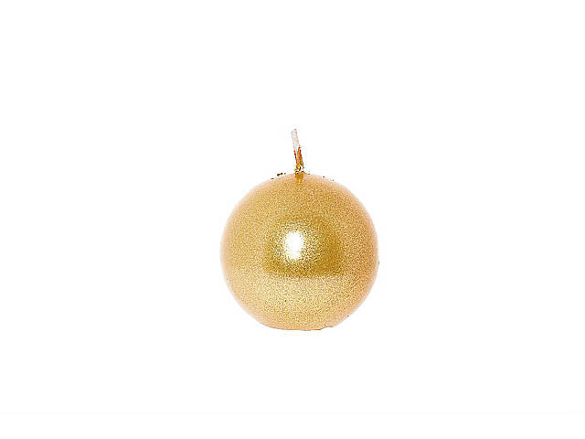 Candela sfera d6cm oro 8852