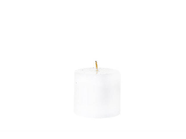 Candela moccolo 7x8cm bianca 89125
