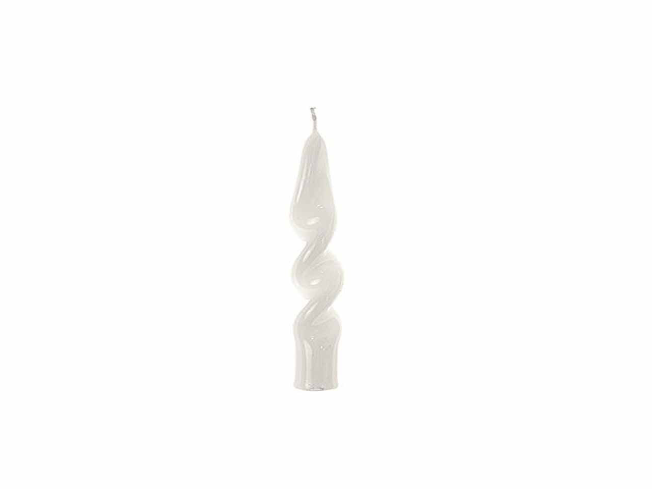 Candela new fiamma bianca lucida h.29xd.2,2cm larga cm 4,5