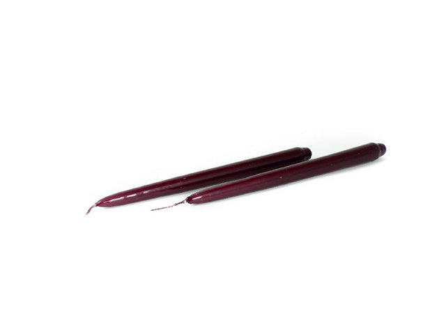 Candela stelo 25cm 2 pezzi bordeaux 68943