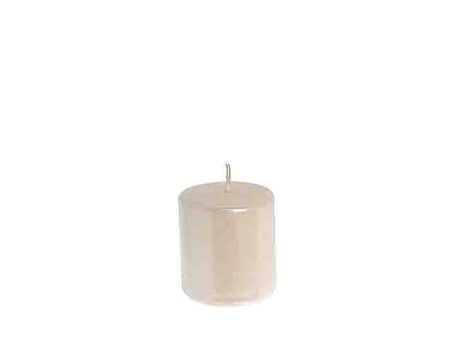 Candela moccolo 7x6,5cm m.perla 92559