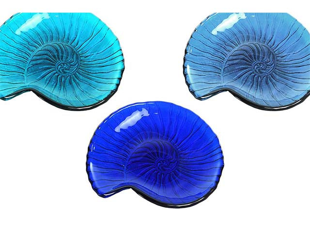 Piatto vetro seasnail 18x17  44784