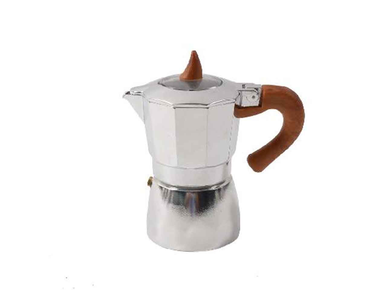 Caffettiera alluminio 2tz manico colorato 05706