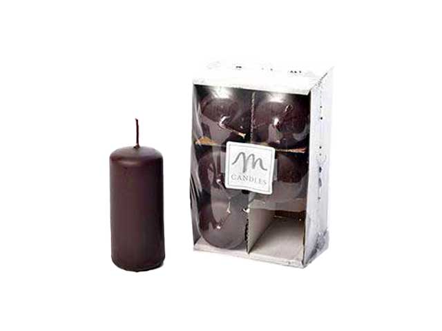 Candela pillar opaca 8x4 marrone 21256