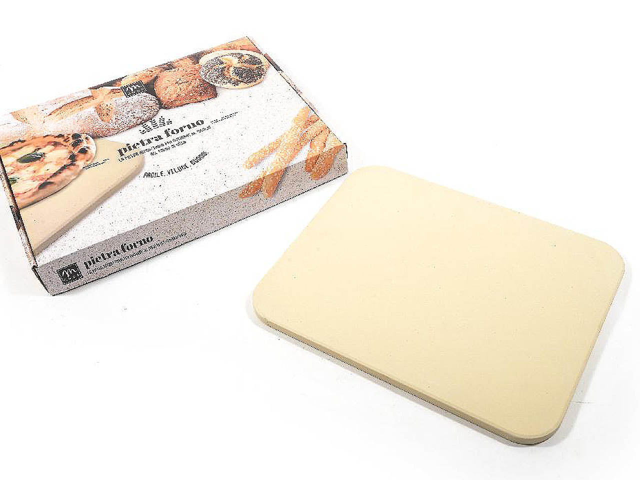 Pietra forno refrattaria 38x30xh.1,5cm