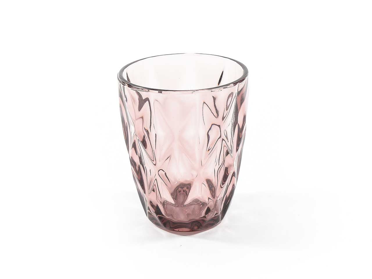 Bicchiere Acqua da tavola in vetro 200ml Jewel Lilla Moderno - Mercury - d.8xh.10cm