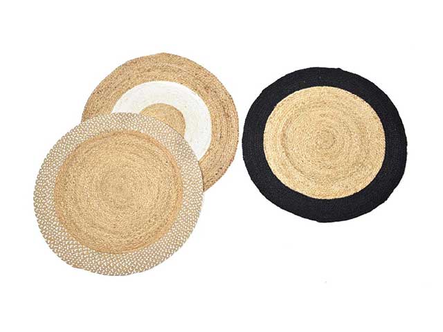 Tappeto jute d.80cm yuta nat. 52066