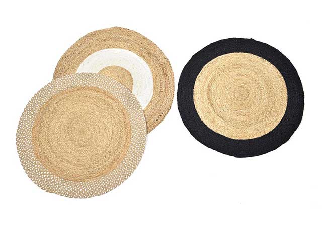 Tappeto jute d.100cm yuta nat. 52073