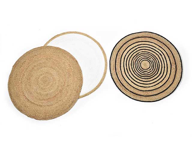 Tappeto jute d.80cm yuta nat. 52097