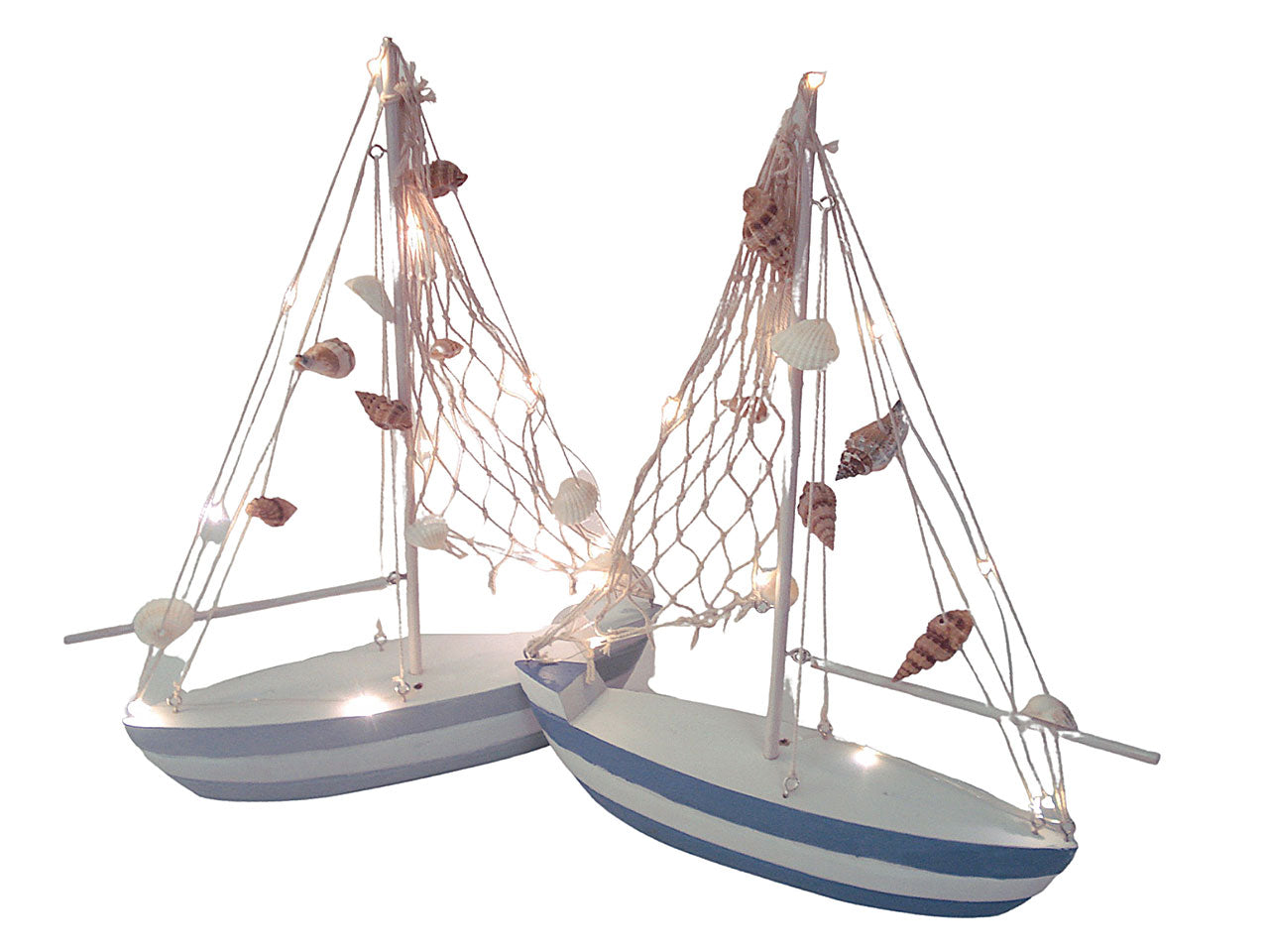Veliero legno c/luci 28xh.33,5cm 53711