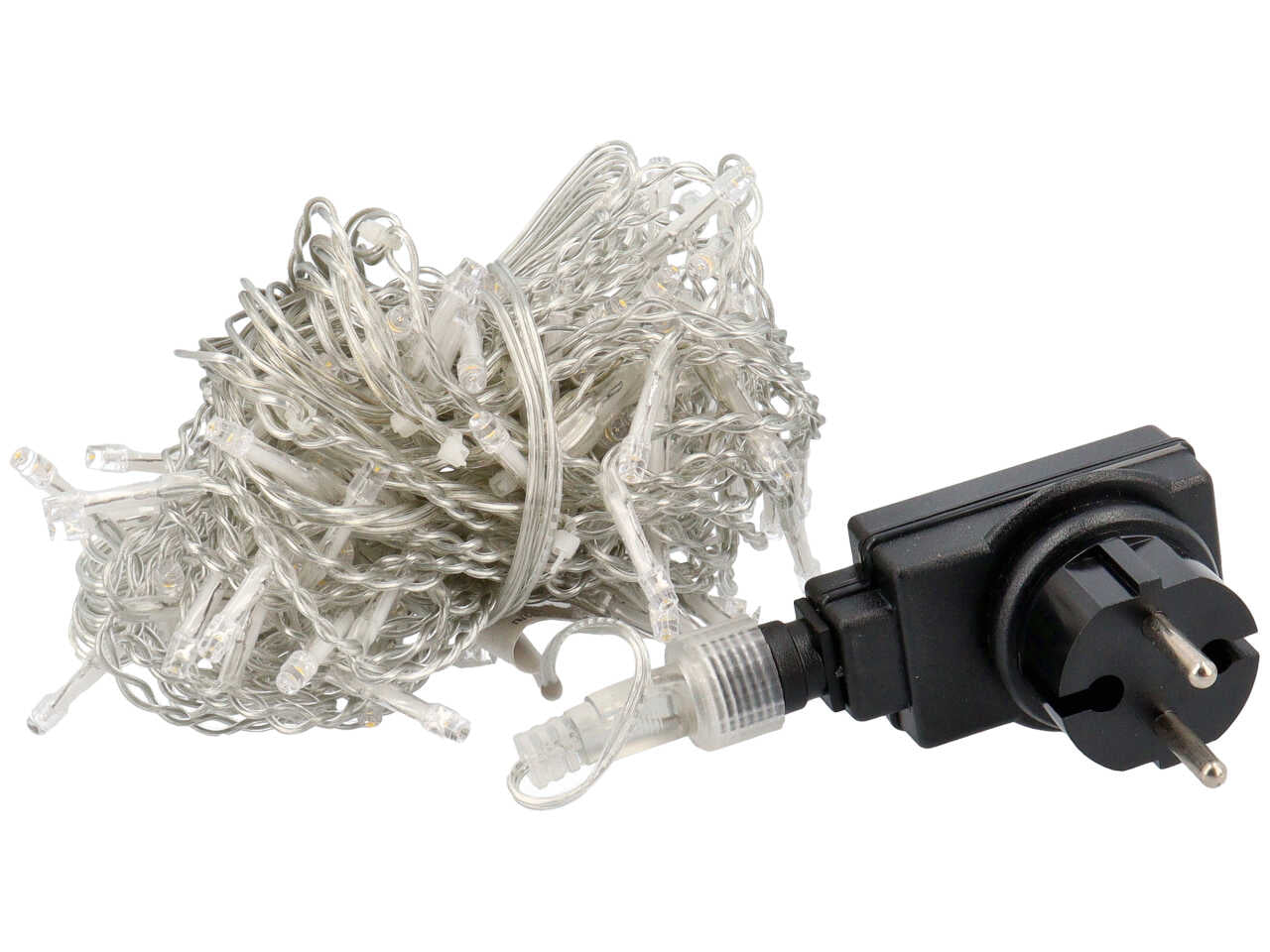 Tenda filo trasparente 135 led 9fili bianco caldo uso esterno 31