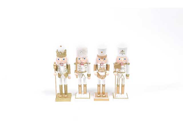 Schiaccianoci gold in legno misura h.25x6,5x7cm assortito