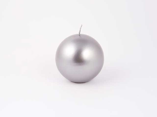 Candela sfera d10cm arg. 73839