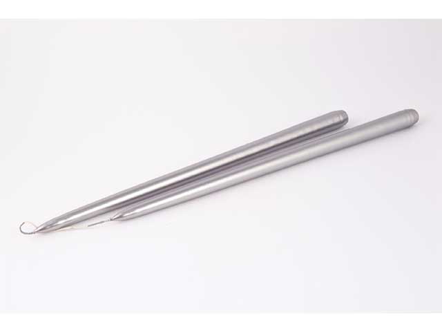 Candela stelo 39cm 2 pezzi arg. 73846