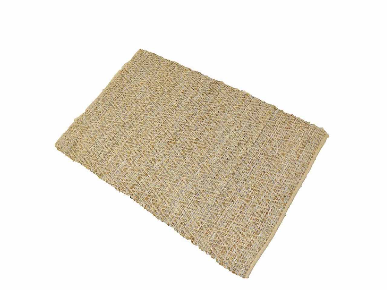 Tappeto in pelle e yuta nat.120x180cm02843