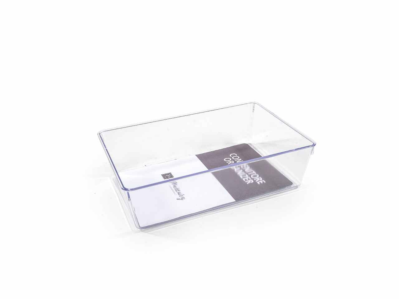 Cestino plastica trasp.23x15,5x6,5cm 06704