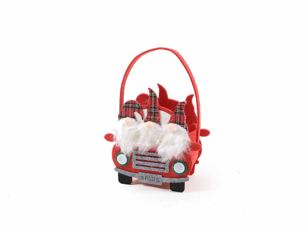 Cestino babbo natale pannolenci 72716