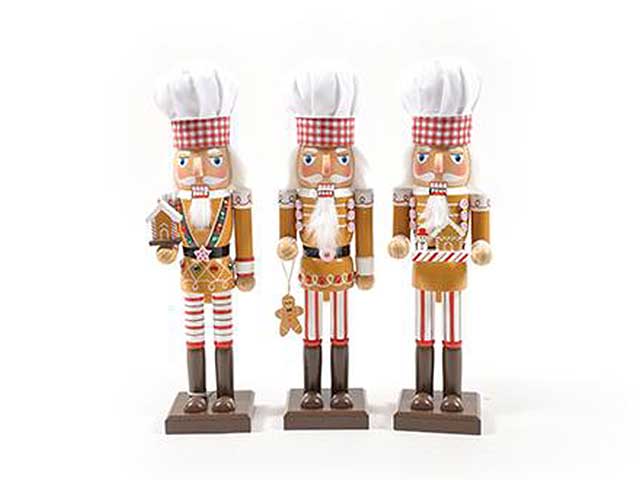 Schiaccianoci ginger in legno h36 74765