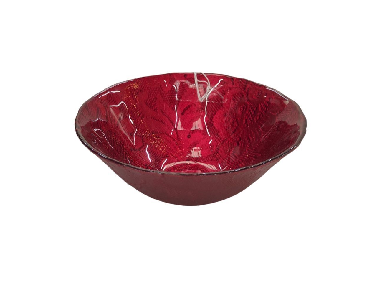 Ciotola in vetro "romantic" d cm 15 colore rosso