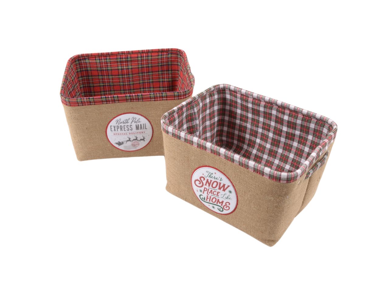 Cesta xmas 33x25.5x20.5cm 87673