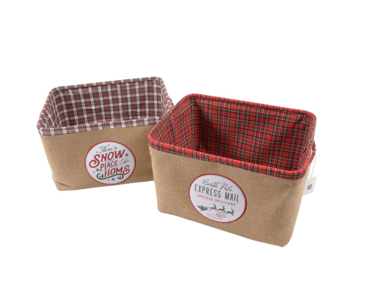 Cesta xmas 39x30x25cm 87680