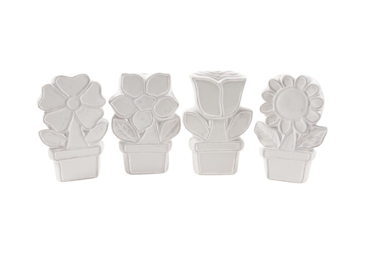 Evaporatore flower in ceramica 10.5x4xh.16.5cm assortito