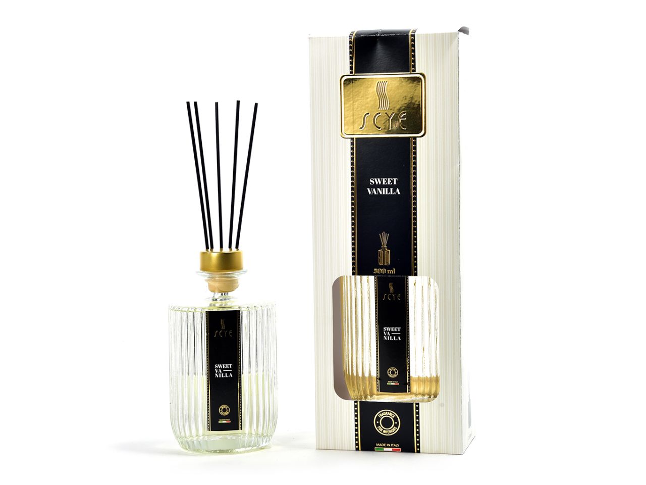 Linea scye diffusore di essenza con bacchette 500ml vanilla sweet