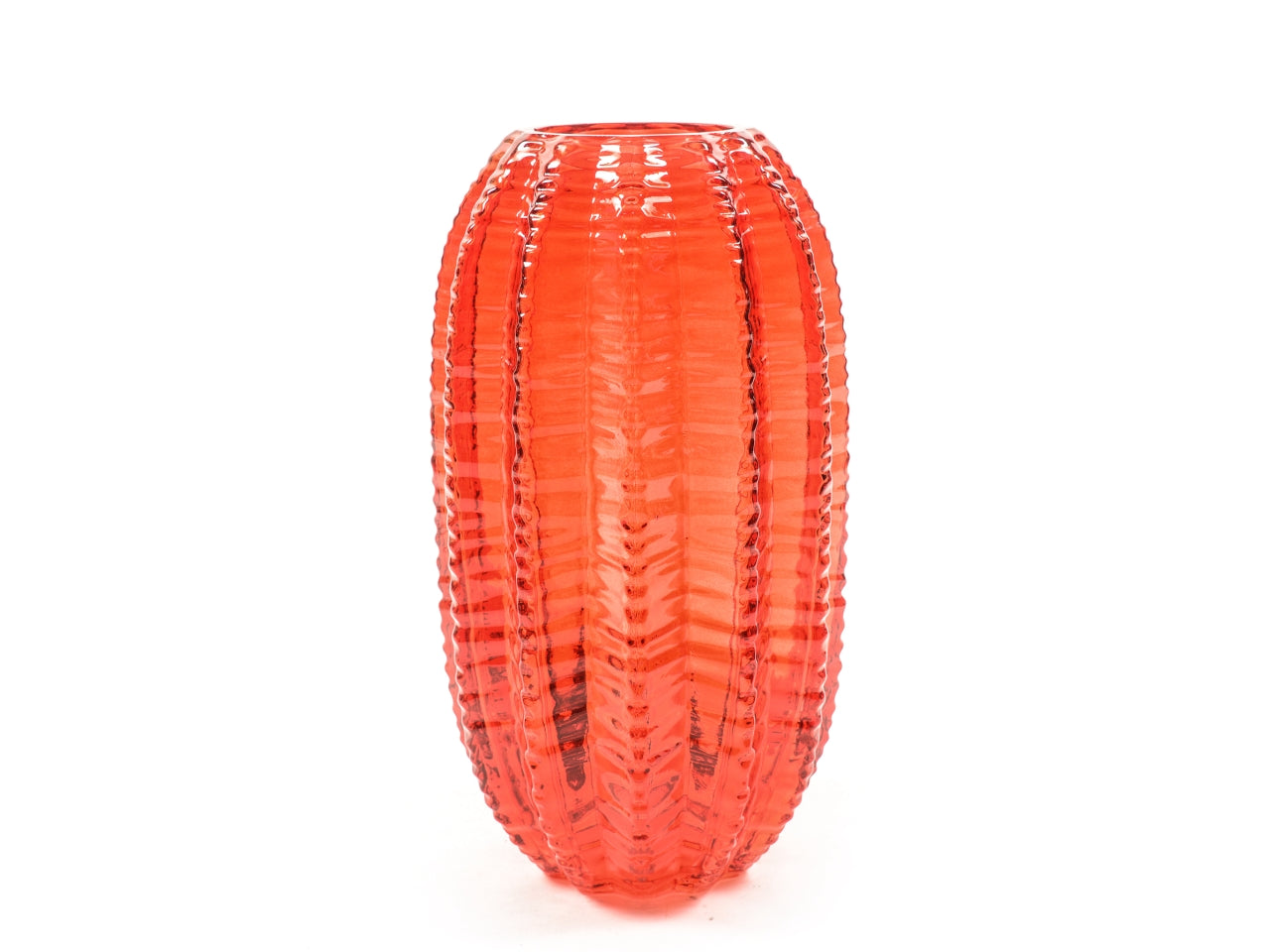 Vaso in vetro d.15xh.28cm