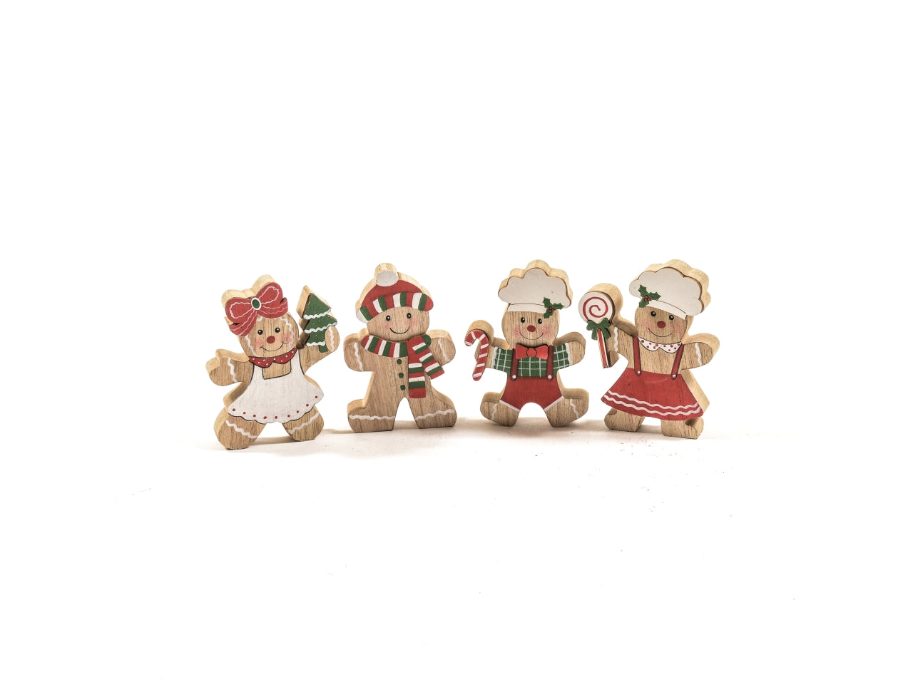 Omino mazapane da appoggio in legno 7xh.11cm assortito