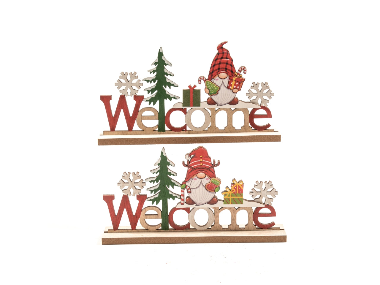 Scritta natalizia in legno 23x4xh.13cm