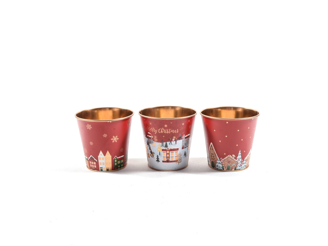 Vaso in latta d.12x11cm assortito