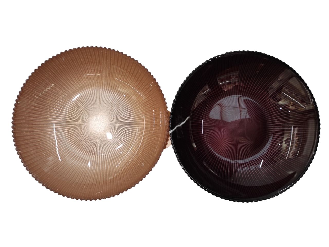 Piatto fondo in vetro aria d cm 20,5 x h 5 colori assortiti