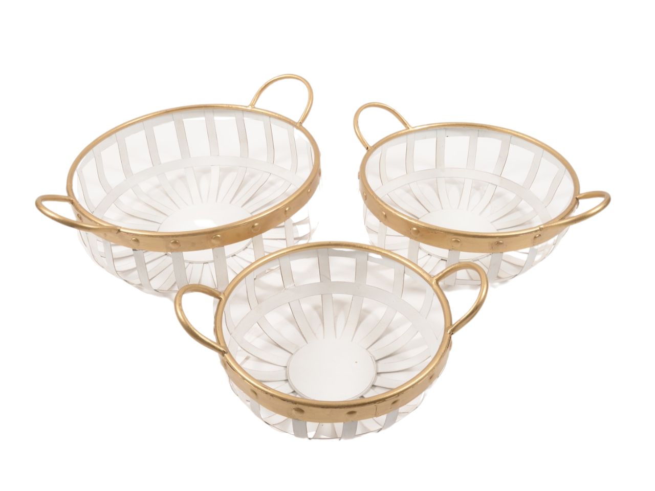 Ceste 3 pezzi metallo 58946