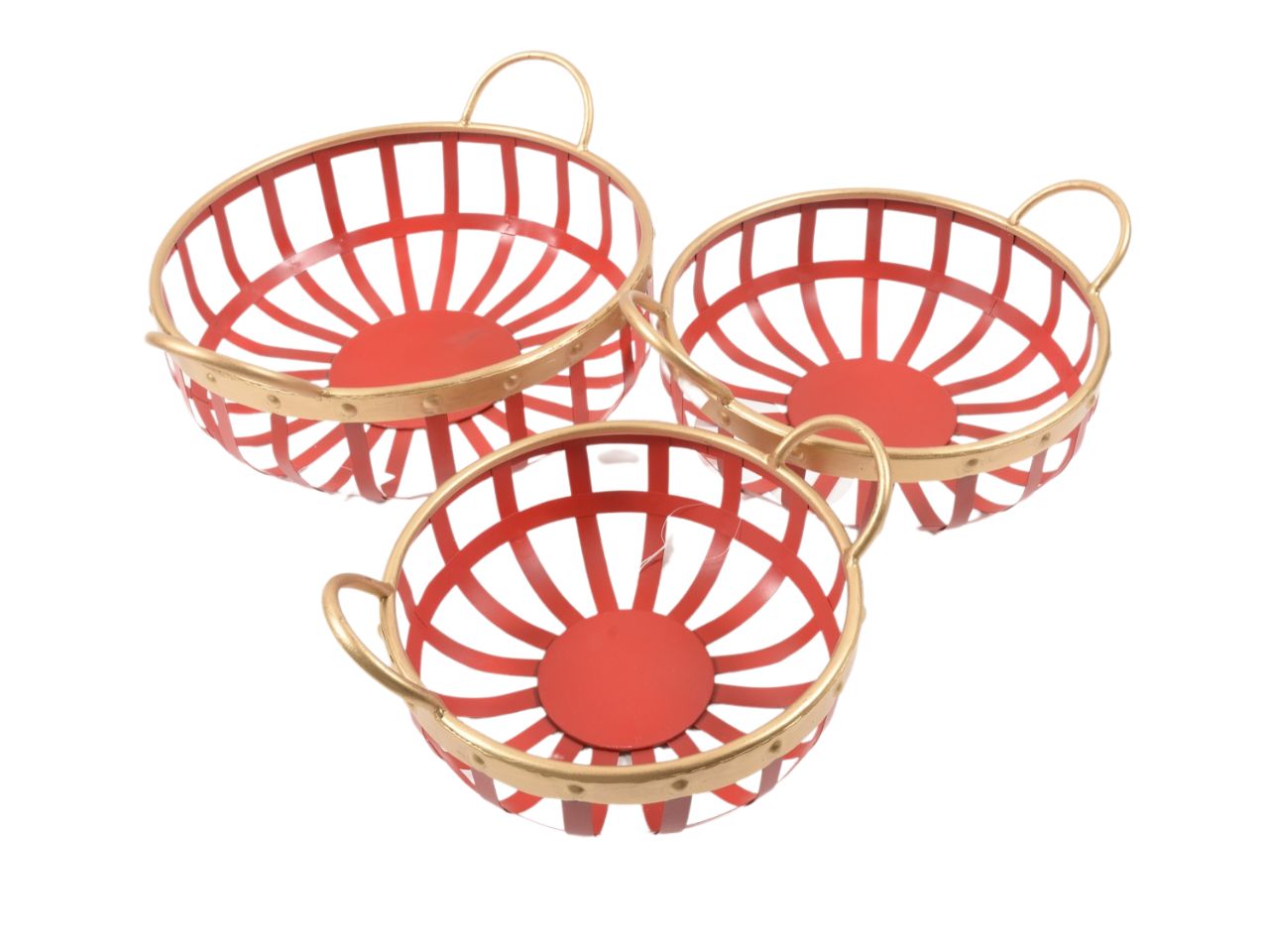Ceste 3 pezzi metallo 58984